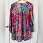 Charlie Paige NEW!  Colorful Starfish Tie Dye Tunic Top Vacation Beach Size S/M Photo 2