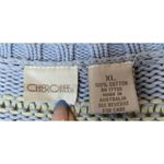 Cherokee Vintage striped grandma cottagecore cotton knit cardigan sweater XL. Photo 4