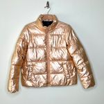 J.Crew  Rose Gold Metallic Puffer Jacket Size M Photo 11