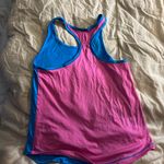 Under Armour Athletic Underarmor Pink Blue Razor Back Tank Top YMD Photo 1