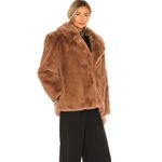 NWT‎ Eaves Faux Fur Cash Jacket in Brown Medium Photo 11