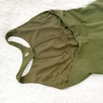 Free People  MOVEMENT | Smooth Moves Strappy Back Tank Olive Green Bra | Small Photo 4