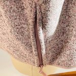 Thread and Supply Sherpa Lined Hooded Pullover Quarter Zip Top- Pink- Size Large Photo 3