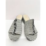 Vera Wang Simply  Wedges Size 9.5 Black White Textile Upper Open Toe Sandals Photo 3