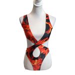 ALT NWT Juno Cutout Swimsuit Women’s XS Red One Piece High Leg Crossover Photo 1