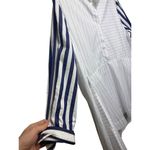 Lara Krude White Blue Striped Top Women's Sz. M Size M Photo 3