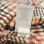 J.Jill  Medium Plaid Ruffle Long Sleeve MOP Mother of Pearl Button-up Top Blouse Photo 6