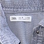 ZARA light blue corduroy ribbed Denim jacket Photo 3