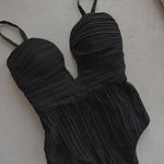 Cutout Corset Bodysuit Black Size XS Photo 0