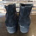 Jessica Simpson black suede Belted Leather ankle boots Women’s Size 8 Booties Photo 4