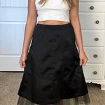 XScape Black midi skirt with tulle underlay Photo 4