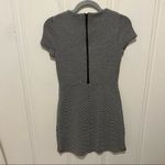 H&M ⭐️  Grey Crewneck Short Sleeve Thick Waffle Knit Fit & Flare Dress XS EUC Photo 3