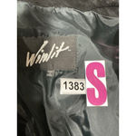 Womans Winlet Medium Black Full Length Trench Coat Photo 2