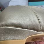 Metallic Gold Faux Leather Flats N.Y.L.A. Charlii from ModCloth Size 10 Photo 9