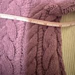 J.Jill Tall Cable Knit Sweater Dress Tunic Purple Soft Cozy Long Sleeve S Photo 4