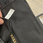 Sag Harbor  Black Quilted Faux Leather Mini Crossbody Bag Purse Gold Chain Strap Photo 6