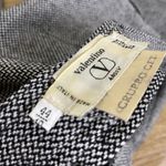 Vintage Valentino Wool Trouser Pants Womens Size 10 Tweed Pleated Relaxed Career Black Photo 10