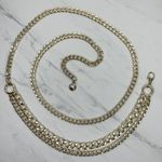 Chunky Draped Gold Tone Chain Link Belt Adjustable Y2K One Size OS ✨ Photo 0