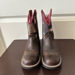 Ariat  Fatbaby Womens Cowgirl Western Boots Leather Camo Pink Size 6.5 Photo 2