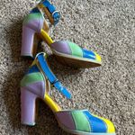 John Fluevog  Bianca Shoes Heels Funky Womens Colorful Size 6 Photo 4