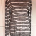 Old Navy Long Sleeve Pullover Striped Gray/White Sweater Photo 1