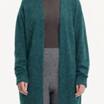 Samsøe Samsøe Nor Cardigan Sea Moss Mel XXS Oversized Knit Alpaca Merino Wool Green Photo 0