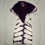 Young Fabulous and Broke Purple and White V-Neck Bodycon Tie Dye Dress Size Large Photo 4