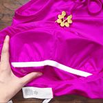 Trina Turk • halter high neck swimsuit one piece orchid flounce fuchsia pink Photo 11