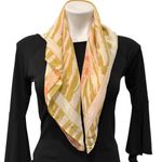 Bill Blass Vintage  Silk Neck Scarf with a Zebra and Spotted Pattern, 27” x 27” Photo 1