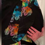 Yumi Kim  tulip faux wrap skirt black multicolor size XS silk bright mini Photo 2