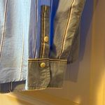 American Eagle Shirt Striped Button Down M Women's Sz S Blue White Long Sleeve # Photo 4