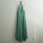 Free People  Lille Maxi Slit Green Maxi Dressed Photo 1
