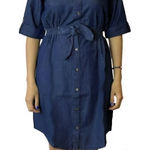 Milleniun Denim Dark Wash Dress Siz 1X Cottagecore Western Blue Photo 0
