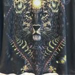 The Kooples Enchanted Tiger Black Short Sleeve Black T-shirt Size Small Photo 9