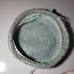 Vintage 50s 60s Mr. Milton New York Light Sage Mint Pillbox Hat With Bow Green Photo 9