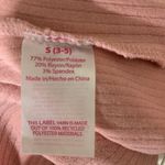 No Boundaries  Women’s Pink Ribbed Long Sleeve Fitted Top Size S (3-5) Photo 5