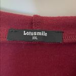 Lotusmile Maroon Popover Hoodie XXL Red Photo 2