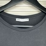 ZARA 🖤⏫ Black Short Sleeve Baby Tee Photo 1