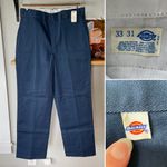 Vintage Dickies Navy Blue Deadstock Workwear Pants Men’s Sz 33 x 31 Photo 3
