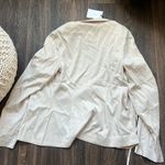 LPA Franca Tie Front Blazer Top in Bone Photo 2