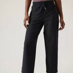 Athleta Farallon Pant Straight Leg Organic Cotton Black- Size Small Petite Photo 0