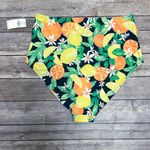 Old Navy Blue Yellow White High Waisted Side Tie Lemons Oranges Bikini Bottom Photo 3