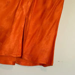 ZARA  orange satin mini skirt sz XS Photo 2