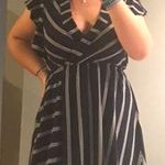 Monteau Navy And White Striped Dress  Photo 0