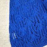 Willi Smith  Ombré Open Knit Sweater in Blue/White Size XL 3/4 Sleeve Photo 9