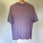 Lands' End lavender purple women's size large polo collared shirt cotton casual Photo 5