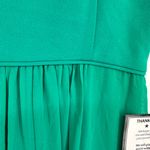 Adrianna Papell Botanical Green One Shoulder Chiffon Skirt Dress size 6 Slit NWT Photo 4