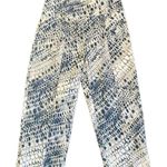 Mesmerize Snake Skin Cropped Pants Size 10 White Photo 0