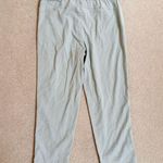 32 Degrees Heat 32 Degrees Sage Green Stretch Linen Blend Ankle Pant Small Photo 3