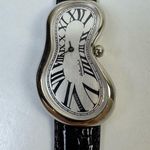 Salvador Dali Exaequo SoftWatch 92008 Silver Melting Clock Leather Rare Watch Photo 0
